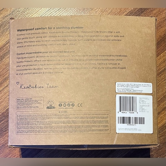 Brand new KeaBabies soothe waterproof crib sheets - Picture 2 of 2